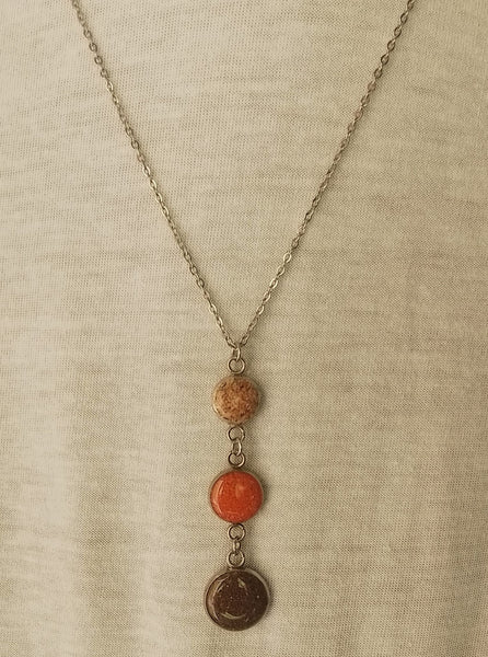 Tri Sand Chain  Pendants