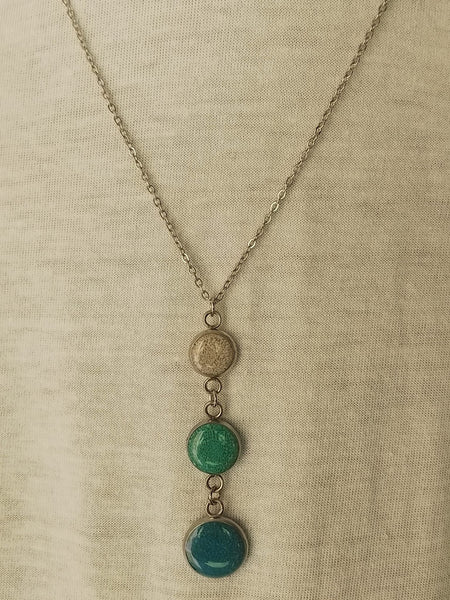 Tri Sand Chain  Pendants
