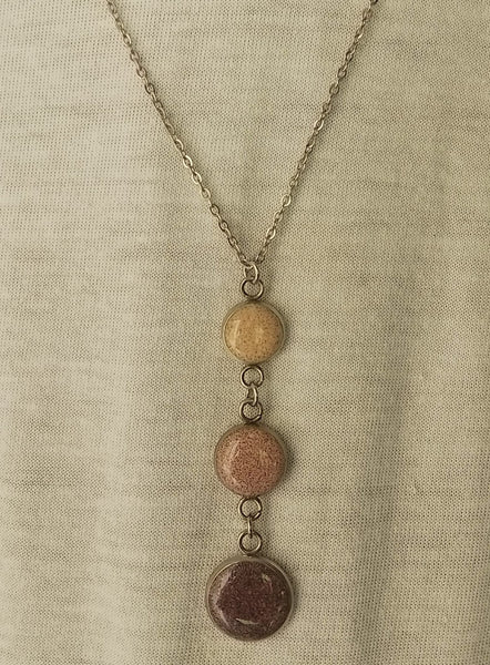 Tri Sand Chain  Pendants