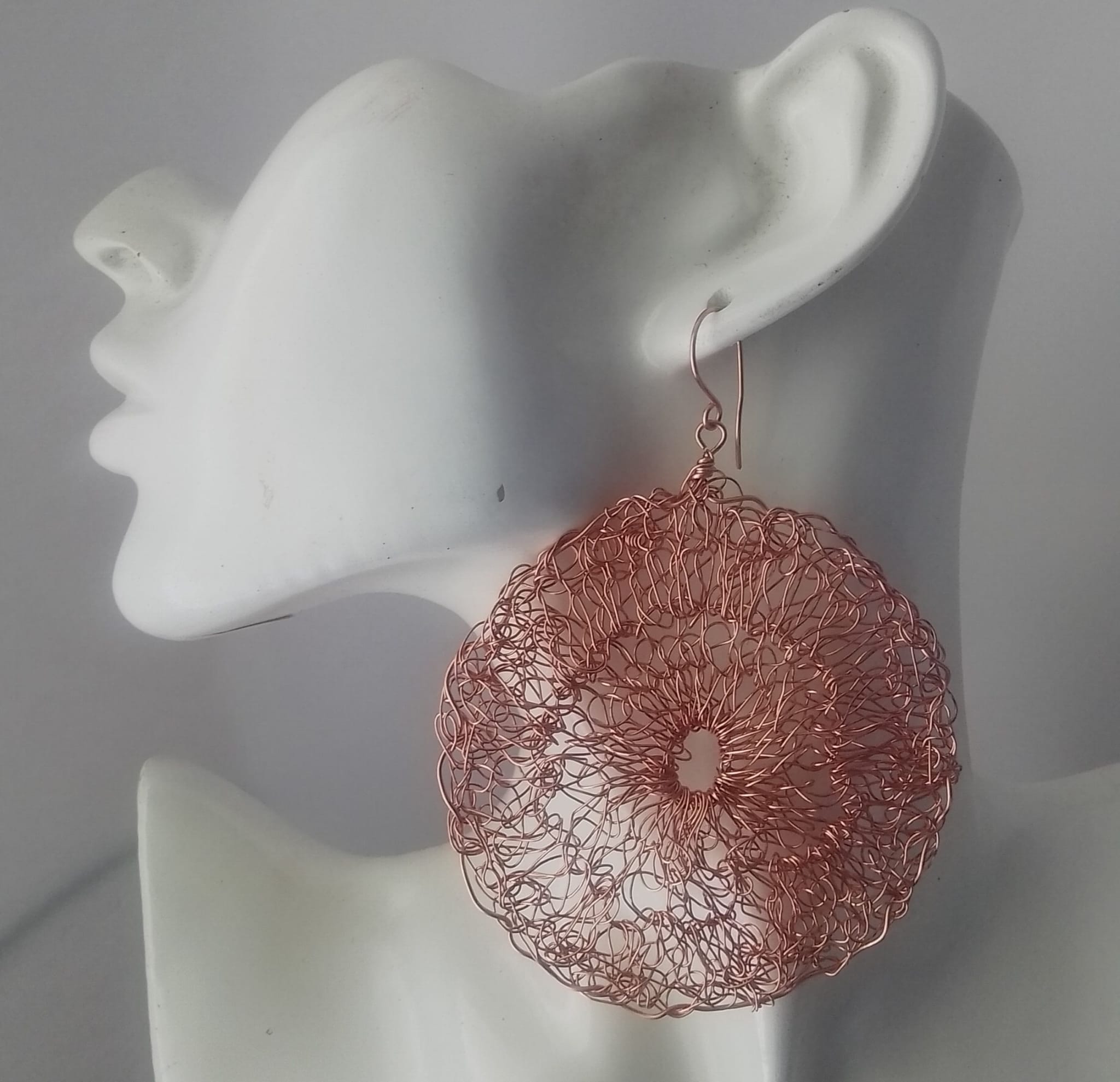 Lg Crochet Wire Earring
