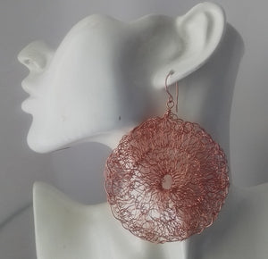 Lg Crochet Wire Earring